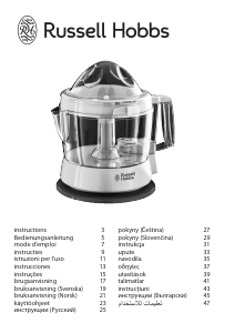 Priručnik Russell Hobbs 22890-56 Sokovnik za citruse