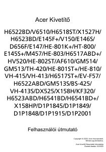 Használati útmutató Acer H6523BD Vetítő