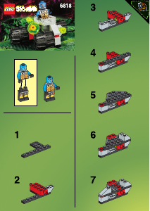 Manual de uso Lego set 6818 UFO Explorador cyborg