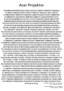 Bruksanvisning Acer H6541BDi Projektor