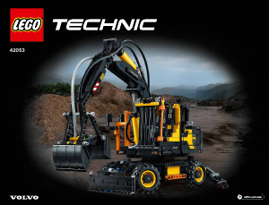 Manual de uso Lego set 42053 Technic Volvo EW160E