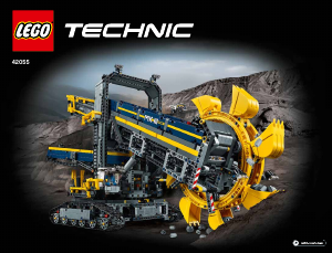 Brugsanvisning Lego set 42055 Technic Gravemaskine med skovlhjul