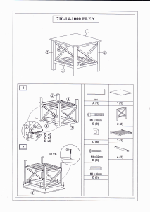 Hướng dẫn sử dụng JYSK Flen Bàn đầu giường