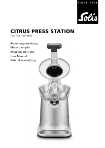 Manual Solis 8454 Press Station Citrus Juicer