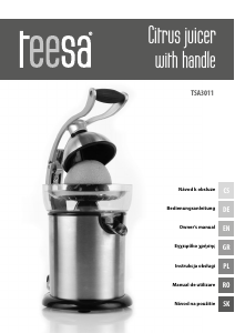 Manual Teesa TSA3011 Storcator citrice