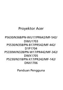 Panduan Acer P5530 Proyektor