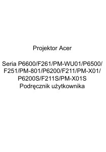 Instrukcja Acer P6200 Projektor