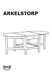 मैनुअल IKEA ARKELSTORP कॉफी टेबल