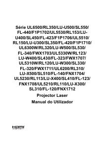 Manual Acer UL5310W Projetor