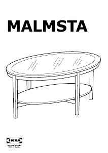 Priručnik IKEA MALMSTA Stolić za kavu