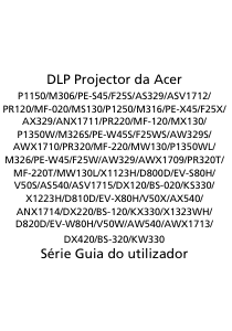 Manual Acer X1123H Projetor