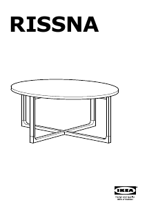 Manual IKEA RISSNA (90x90x40) Măsuţă de cafea