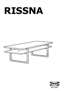 Kasutusjuhend IKEA RISSNA (160x55x40) Kohvilaud