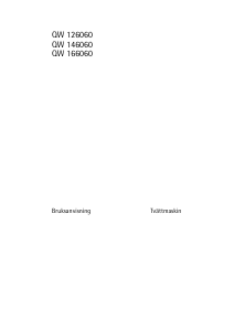 Bruksanvisning Husqvarna-Electrolux QW126060 Tvättmaskin