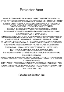 Manual Acer X128H Proiector