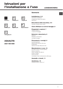 Manuale Hotpoint-Ariston AQ114D 69D EU/A Lavatrice