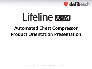 Manual Defibtech Lifeline ARM Chest Compressor