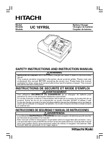 Manual Hitachi UC 18YRSL Portable Charger