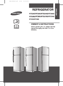 Manual Samsung RT2ASHSW Fridge-Freezer