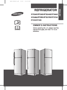 Manual Samsung RT2ASRMG Fridge-Freezer