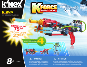 Handleiding K'nex set 47524 K-Force K-20X