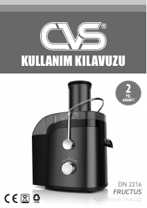 Kullanım kılavuzu CVS DN 2216 Fructus Meyve sıkacağı