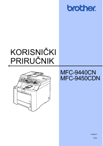 Priručnik Brother MFC-9450CDN Višenamjenski pisač