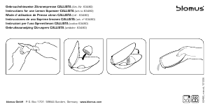 Manual de uso Blomus Callista Exprimidor de cítricos