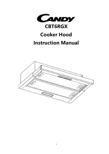 Manual Candy CBT6RGX Cooker Hood