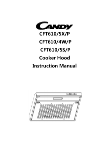 Manual Candy CFT610/5X/P Cooker Hood
