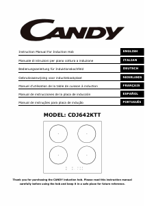 Manuale Candy CDJ642KTT Piano cottura