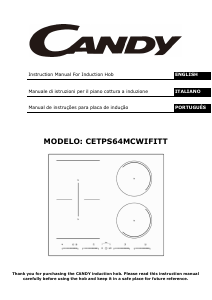 Manuale Candy CETPS64MCWIFITT Piano cottura