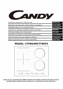 Mode d’emploi Candy CTPS64MCTTWIFI Table de cuisson