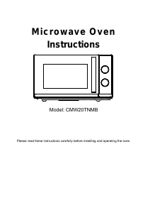 Manual Candy CMW20TNMB Micro-onda