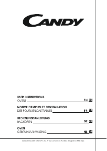 Bedienungsanleitung Candy FCT600X/E DE Backofen