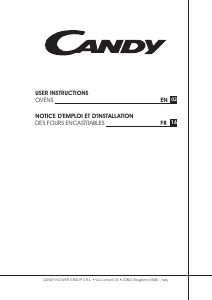 Handleiding Candy FCP676XD/E Oven