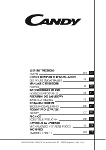 Bedienungsanleitung Candy FCT886X WF DE Backofen