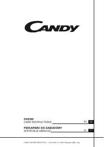 Manual Candy FCT855NXL2 Oven