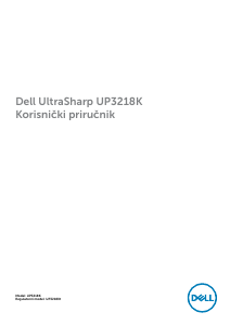 Priručnik Dell UP3218K LCD zaslon