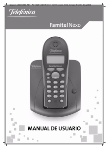Manual de uso Famitel Nexo (Telefonica) Teléfono inalámbrico