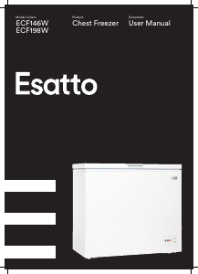 Manual Esatto ECF146W Freezer