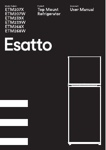 Handleiding Esatto ETM239X Koel-vries combinatie