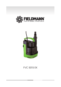 Instrukcja Fieldmann FVC 5015-EK Pompa ogrodowa