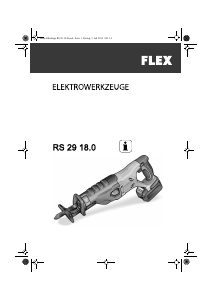 Руководство Flex RS 29 18.0 C Сабельная пила