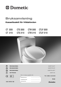 Bruksanvisning Dometic CTS 3110 Toalett