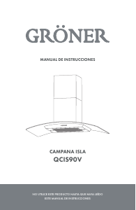 Manual de uso Gröner QCIS90V Campana extractora