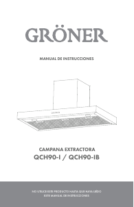 Manual de uso Gröner QCH90-I Campana extractora