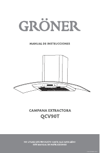 Manual de uso Gröner QCV90T Campana extractora