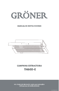 Manual de uso Gröner TH60D-E Campana extractora