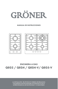 Manual de uso Gröner QEG4-V Placa